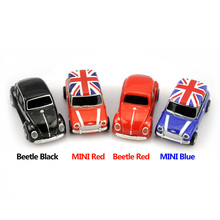 Pen drive 32gb 64gb Beetle car Mini Cars Model usb memory usb flash drive stick pen