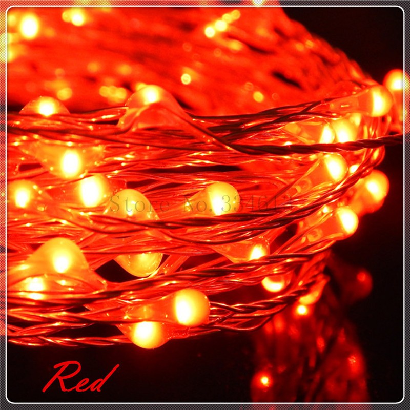 Battery Remote Control 12M Warm White LED String Lights Holiday Silver Lights eBay