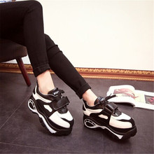 women shoes zapatos mujer wedge sneakers height increasing sport shoes woman 2015 huarache sneakers shoes for