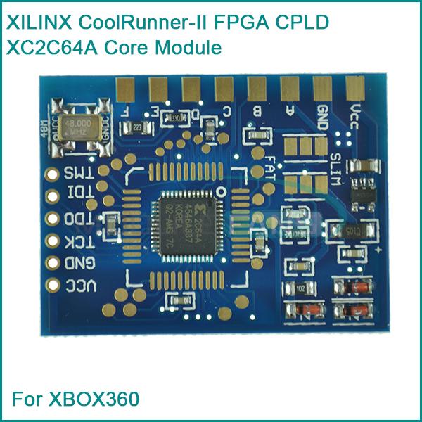 XILINX CoolRunner-II FPGA CPLD XC2C64A Core Module Mini DEV Development For XBOX360