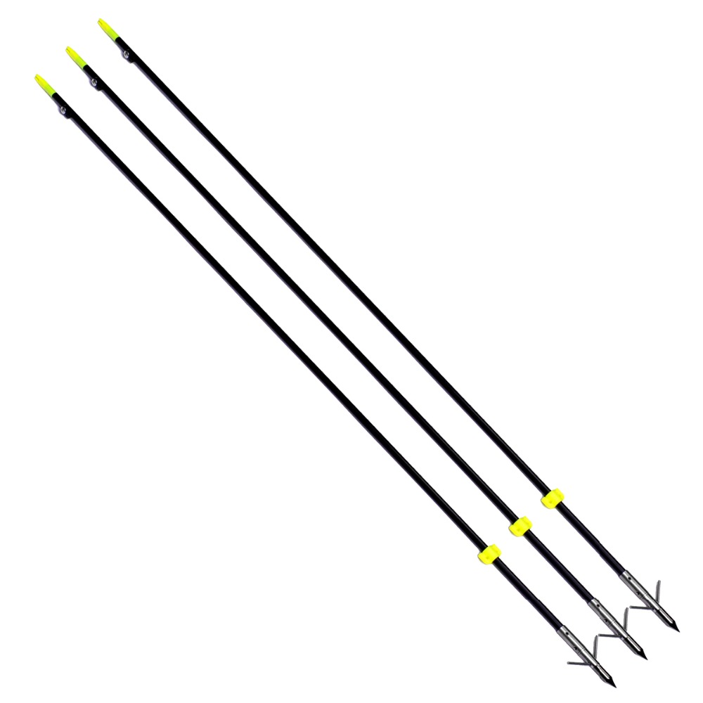 Brand New 3 Pcs pack Professional 88CM Long Bow Fishing Shooting Arrows 8mm Fiberglass Shaft Arrows