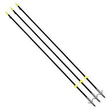 Brand New 3 Pcs pack Professional 88CM Long Bow Fishing Shooting Arrows 8mm Fiberglass Shaft Arrows