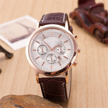 2015 hot sell fashion male watch men casual leather quartz watches men luxury brand man wristwatch relogio masculino relojes
