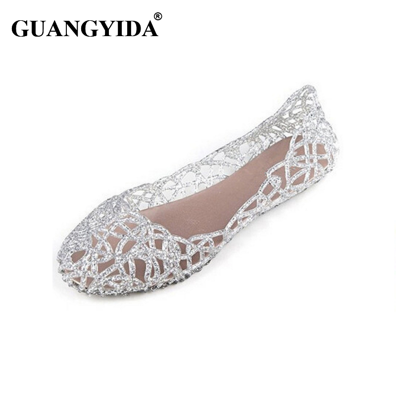 New 2016 summer women sandals breathable shoes crystal jelly nest crystal sandals female flat sandal shoes