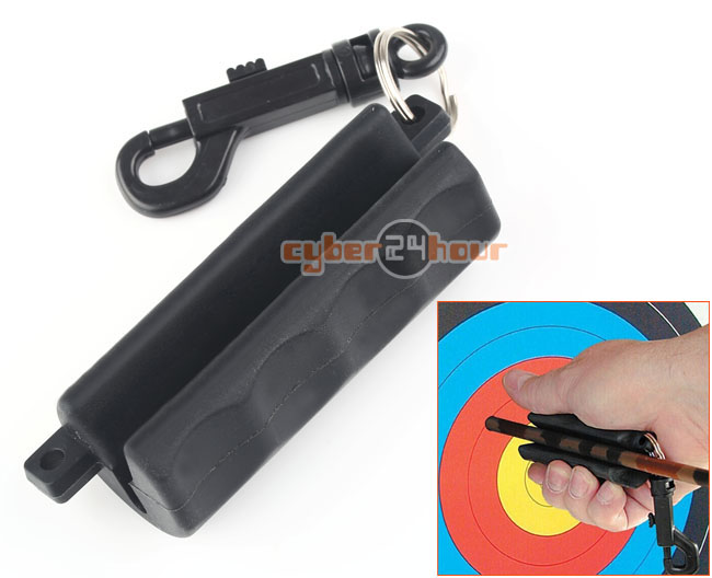 New Silicon Gel Archery 3D Target Hunting Shooting Arrow Puller Remover Keychain