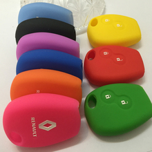 silicone car key case for Renault 2 buttons Clio Scenic Megane Duster Sandero Captur Twingo Modus