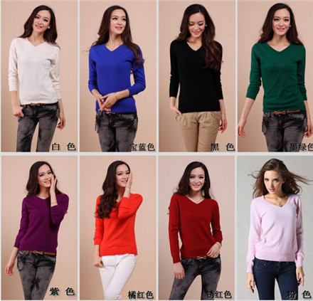 Autumn Women Sweater 2015 Pure Cashmere Sweater Women Pullovers Pullover Women Sweaters And Pullovers Pull Femme 17 Candy Color (16)