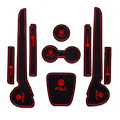 For VW Volkswagen Polo Gate Slot Pad Carpets Interior Door Cup Cushion Door Groove Mat Car