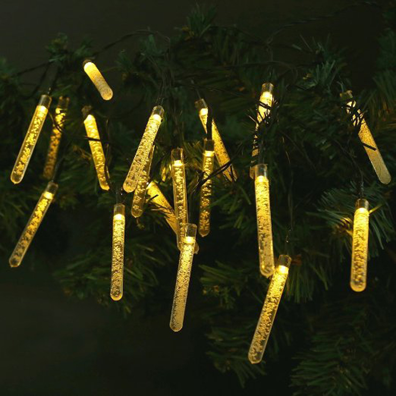 6M Solar LED Lamp 30LEDs Fairy Icicle Solar Power String Light Christmas Holiday Decoration Garden Waterproof Outdoor Lighting 6M Solar LED Lamp 30LEDs Fairy Icicle Solar Power String Light Christmas Holiday Decoration Garden Waterproof Outdoor Lighting