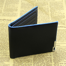 Wholesale! 2015 HOT Men’s Stylish Bifold Business Leather Wallet Card Holder Coin Wallet Purse Black FREE SHIPPING N668