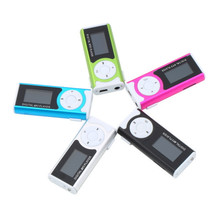 Top Quality New Fashion Portable Mini Clip Mp3 Player LCD Screen Support 16GB TF Ligh With Flashlight Card Slot FM Mp3 Players