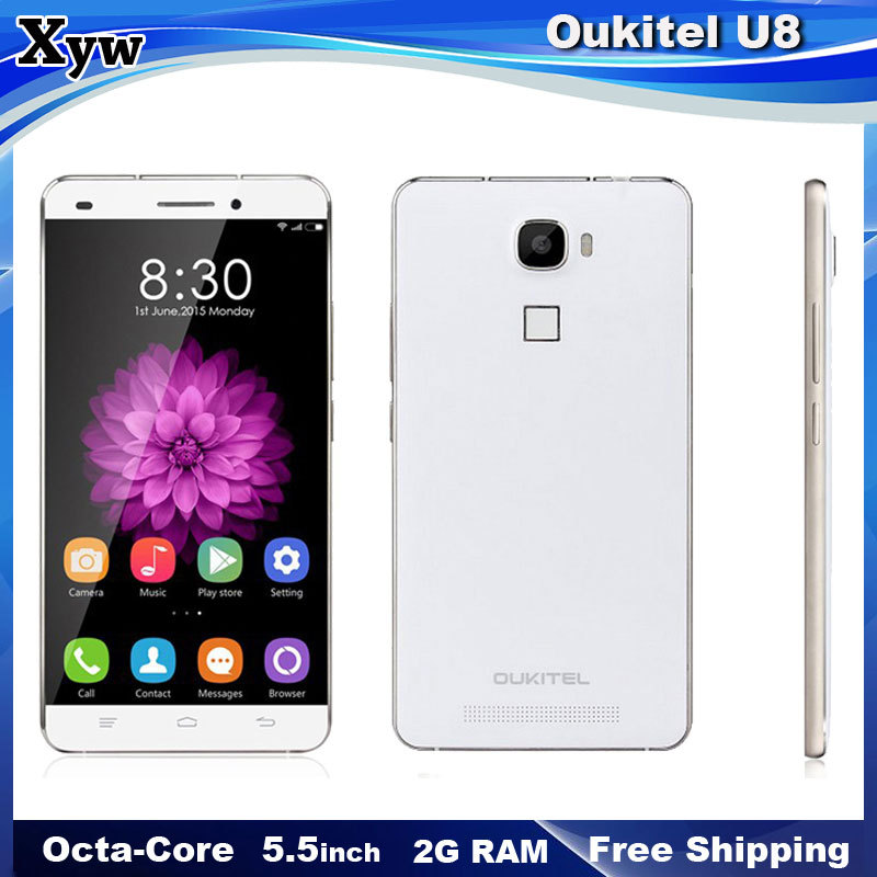 Oukitel U8 Fingerprint recognition 4G LTE 5 5 Inch Android 5 1 Android Phone Quad Core