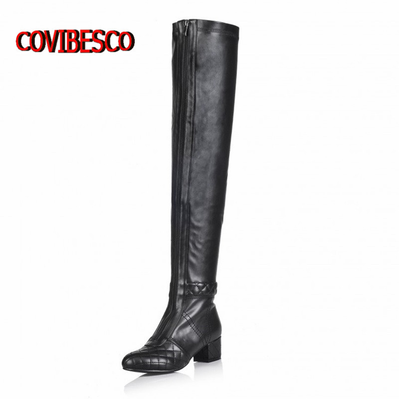 Big size 33-43,New autumn fashion Women Sexy Over The Knee Boots For Women Genuine Leather Shoes Stretch long motorcycle Boots