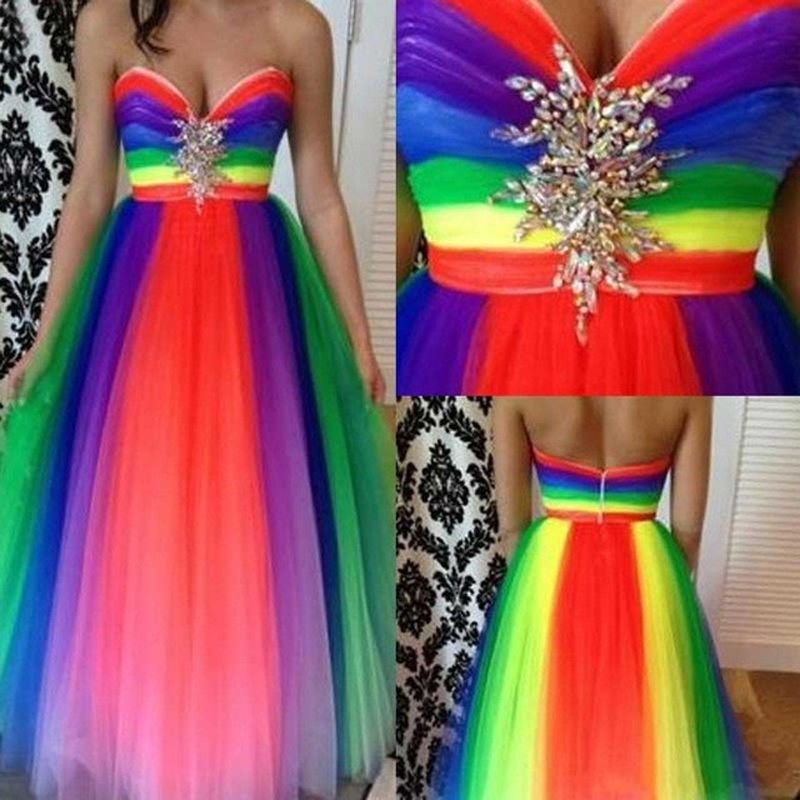 rainbow bridesmaid dresses uk
