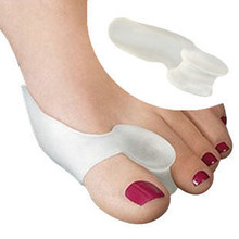 2pair=4pcs Hot Soft Beetle-crusher Bone Ectropion Toes outer Appliance Silica Gel Toes Separation Health Care Products