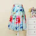 Free Shipping New Womens Print Ladies Elasticated Bodycon Skirt Women High Waist Rockabilly Cheaping Skirt