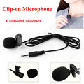 Free Shipping New Lavalier Cardioid Condenser Microphone Tie Clip on Portable Megphone Speaker