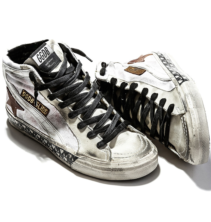 scarpe golden goose argento