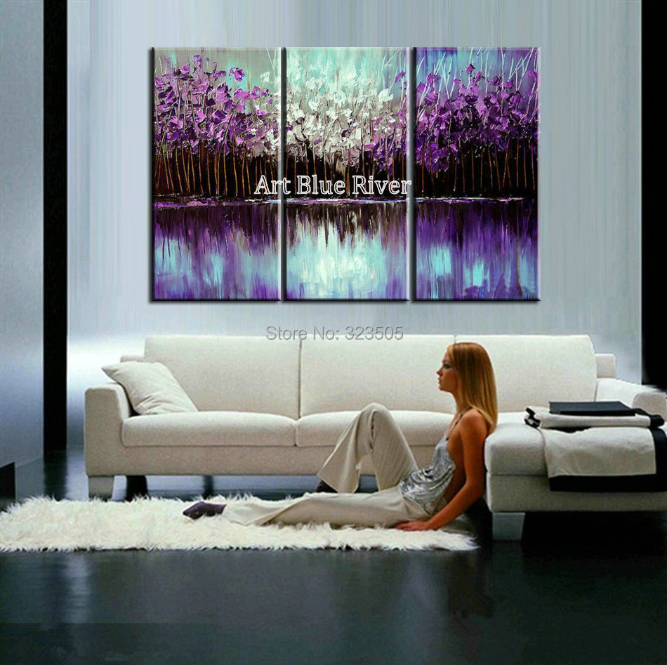 Online buy wholesale canvas purple tree from china canvas purple ...