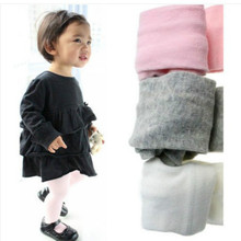 In 2016 the new brand full cotton candy colored child baby dance backing pantyhose leg warmer tights child baby tights 0-2t