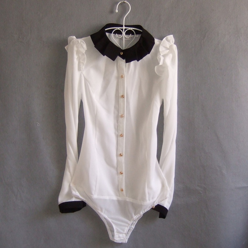 Popular White Shirt BodysuitBuy Cheap White Shirt Bodysuit lots from