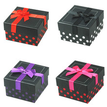 Nuevo 2015 moda limitada en el tiempo square punto de la onda del bowknot de cartón caja de embalaje del reloj cajas de regalo con etiquetas y multicolor