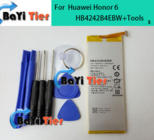 Новый 100% Для Huawei Honor 6 Батареи HB4242B4EBW 3000/3100 Mah Литий-Полимерный Аккумулятор Для Huawei 6 Смартфон На Складе + Инструмент