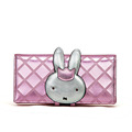 Adorable Miffy Rabbit Ornament Ladies 2016 New Purse Classic Fashion Plaid High Quality Wallet Women Designer