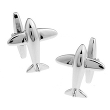 HYX Luxury shirt Silver Plane cufflink for mens Brand cuff buttons cuff links High Quality abotoaduras Jewelry