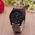 Casual Outdoor Sport Military Watches Fashion Quartz Men Watches Leather Strap Army Wristwatch Clock Saat relogio