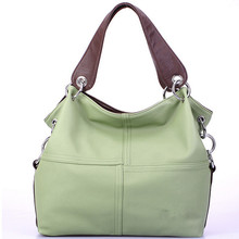 2016 Women Versatile Handbag Soft Offer PU Leather Bags Zipper Messenger Bag/ Splice Grafting Vintage Crossbody Bags F009