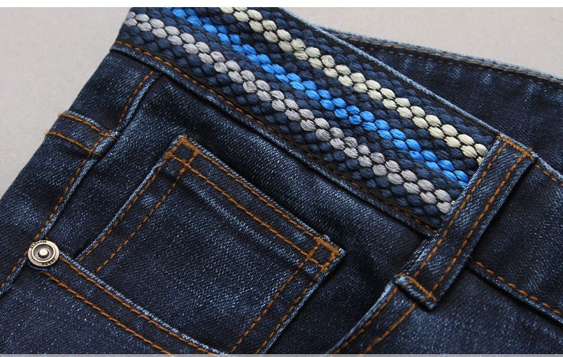 New Arrival 2015 Spring Autumn Elastic Men Brand Casual Jeans Big Size Denim Jeans Straight Loose Trousers Plus Size Pants 30~48 (5)