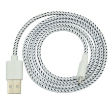 HOT 1M 2M 3M Nylon Braided Micro USB Cable Charger Data Sync USB Cable Cord For