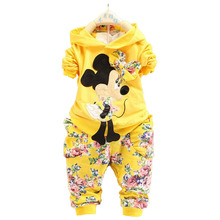 2014 new fashion Spring Autumn baby girls Sport suit set long sleeve children hoodies pants clothes