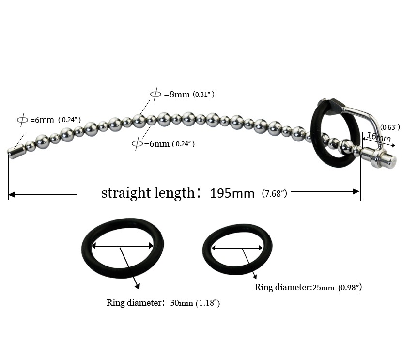 Stainless-steel-Male-Beads-SOUNDING-195MM-Urethral-Stretching-No-hole-A169 (1)