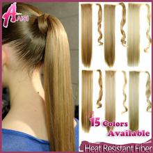 22inch Synthetic Long Lady Wowen Straight Clip Ponytail Pony Tail Hair Extension hairpiece Free Shipping my little pony