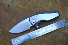 Anton Malyshev Gnome pocket knife D2 stainless steel blade TC4 Titanium alloy handle free shipping