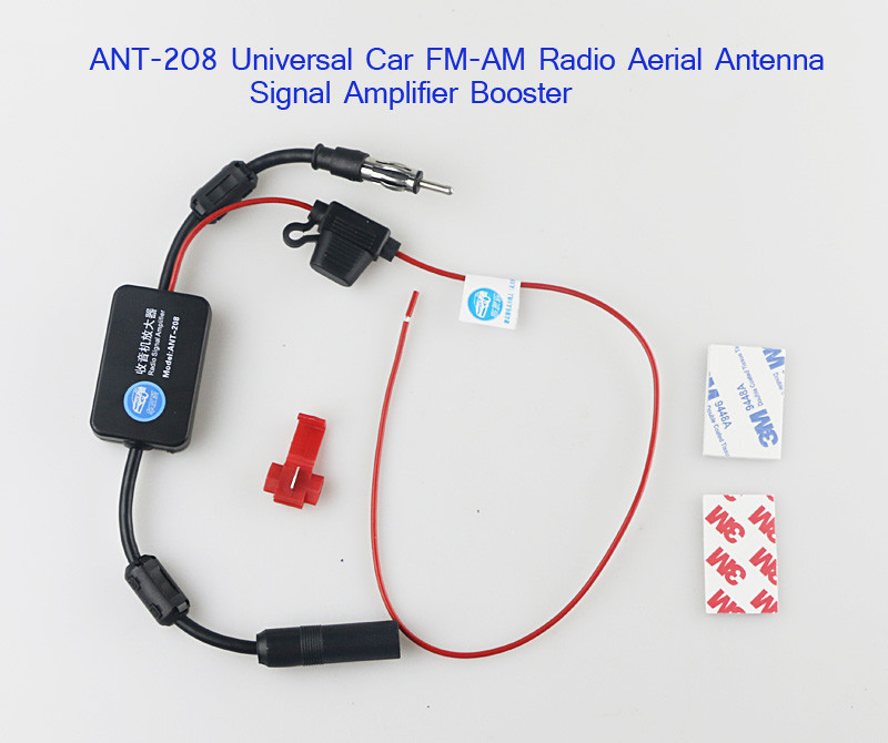 ANT-208 Universal Car FM-AM Radio Aerial Antenna Signal Amplifier Booster 1