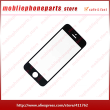 Free Shipping Original Black Front Tempered Glass For iPhone 5S Mobilephone Parts 10PCS LOT