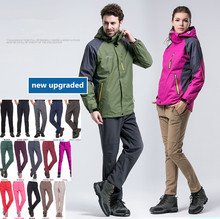 Outdoor Pants Men Women Waterproof Pantalones Warm Fleece Hiking Trekking Pants Climbing Camping Sport Softshell Mujer Trousers