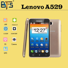 DHL Free Shipping Original Lenovo A529 MTK6572A Dual Core Android Phones Dual SIM 5 inch GSM 2.0MP bluetooth Wifi 3G Cell phone