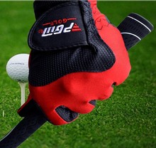 Professional Quality Magic Golf Gloves PU Leather Breathable Golf Gloves Color Outdoor Sports Gloves 10Pcs / Lot Free Shipping