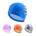 New Cartoon Swimming cap PU Children Waterproof Swimming caps kids swim hats Ear Protector colorful Baby