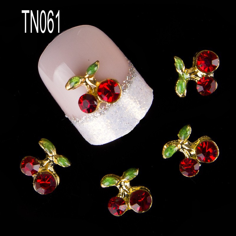 2014 NEW 10 Pcs Cherry 3D Art Tools Stones Crystal Rhinestone For Nails Alloy Decorations Nail