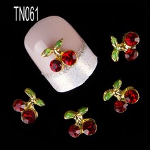 2014 NEW 10 Pcs Cherry 3D Art Tools Stones Crystal Rhinestone For Nails Alloy Decorations Nail Art Glitters DIY TN061