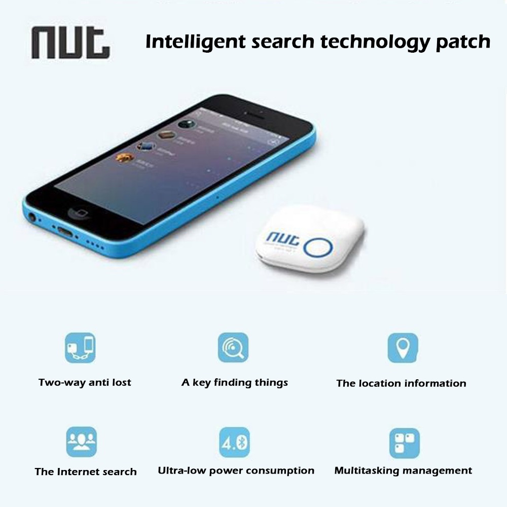2015 New Arrival Nut 2 Smart Tag Bluetooth Tracker Child Bag Wallet Key Finder GPS Locator