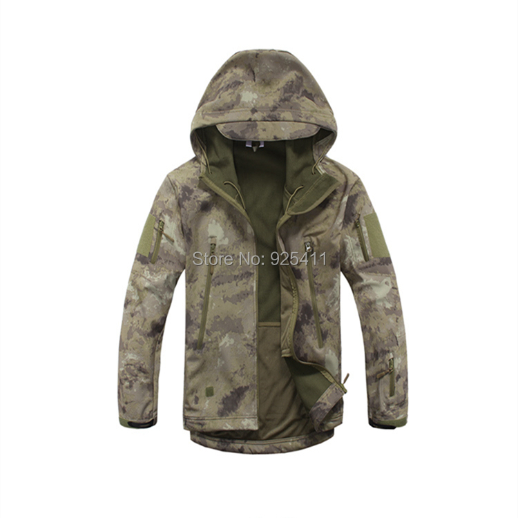 V 4 0 Men Outdoor Hunting Camping Waterproof Coats Jacket Army Coat Outerwear Hoodie Army Green