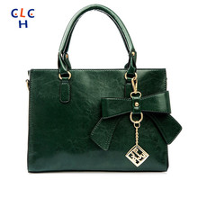 Green BOW BAG Ribbon Sac Vert Sac A Main Femme De Marque Bolsa Feminina Bolsas Women’S High Quality Designer Bag 2016 Butterfly
