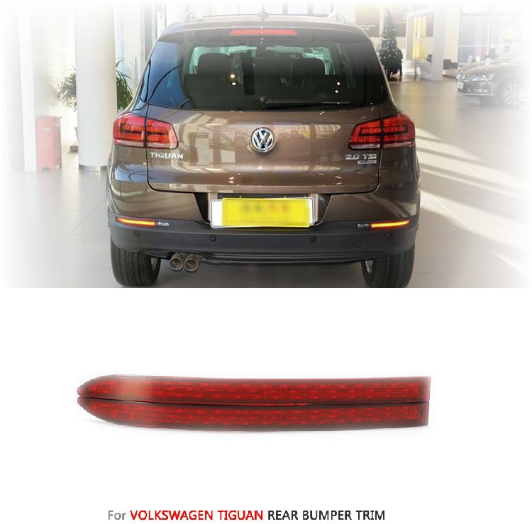 For Volkswagen VW Tiguan 2010 +up  - High Quality LED Car Reflector Rear Bumper Light Trim Brake Lamp Warning Lights