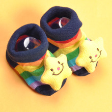 Cute Newborn Lovely Baby Girl Boy Unisex Anti slip Socks Animal Boots 0 6 Months